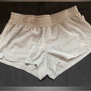 Adidas Women's Light Gray Athletic Shorts